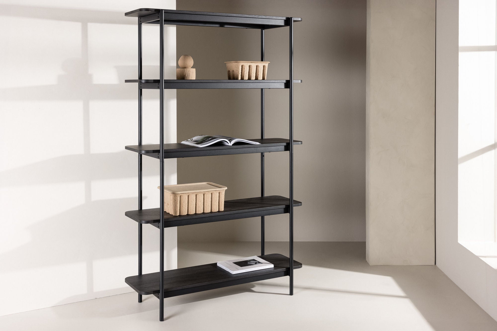Heim Hylla 190 cm - Svart / Svart FSC 100%