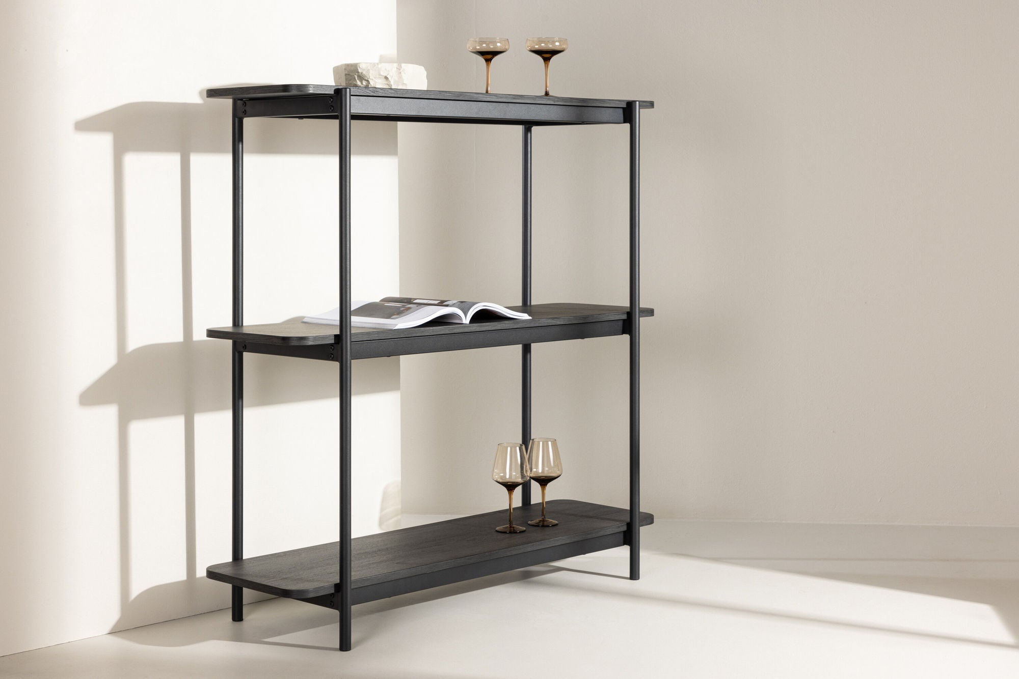 Heim Hylla 120 cm - Svart / Svart FSC 100%