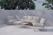 Palazzo Soffgrupp - Beige Vit Stripe