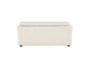 Laurel  Ottoman - Vit Bouclé  /