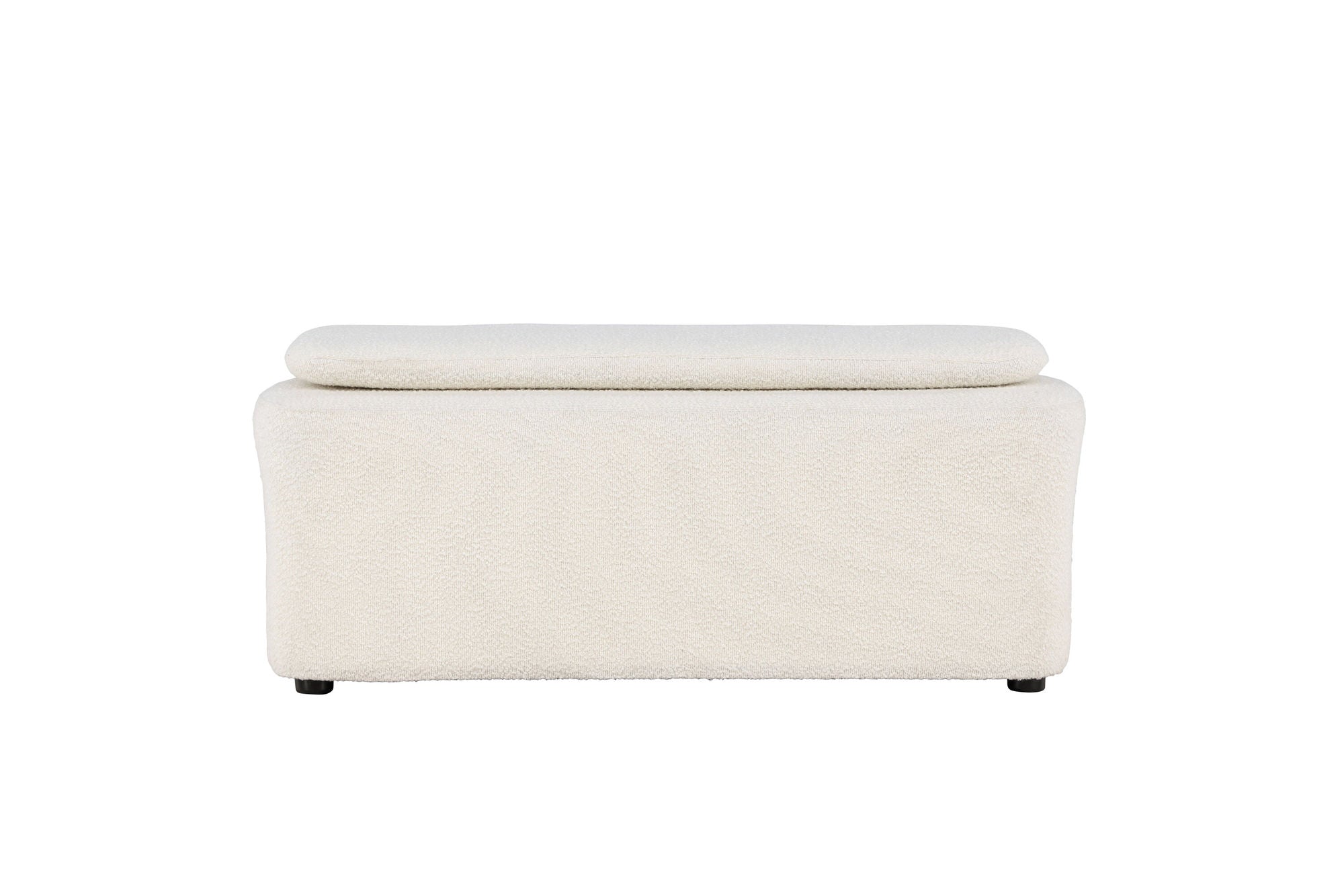 Laurel  Ottoman - Vit Bouclé  /