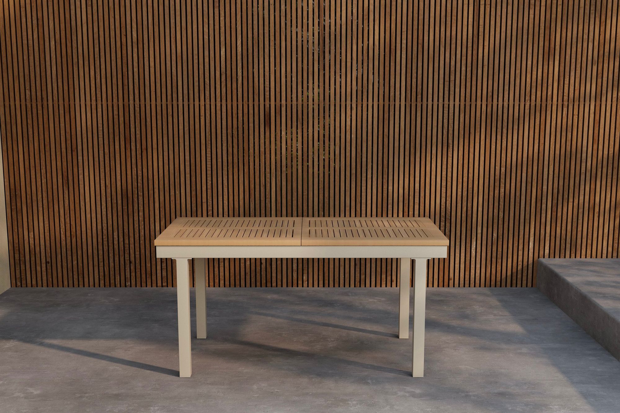 Panama Bord 160/240 - Beige/Teak