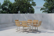 Holmsund Rektangulärt Matgrupp - Beige / Polywood