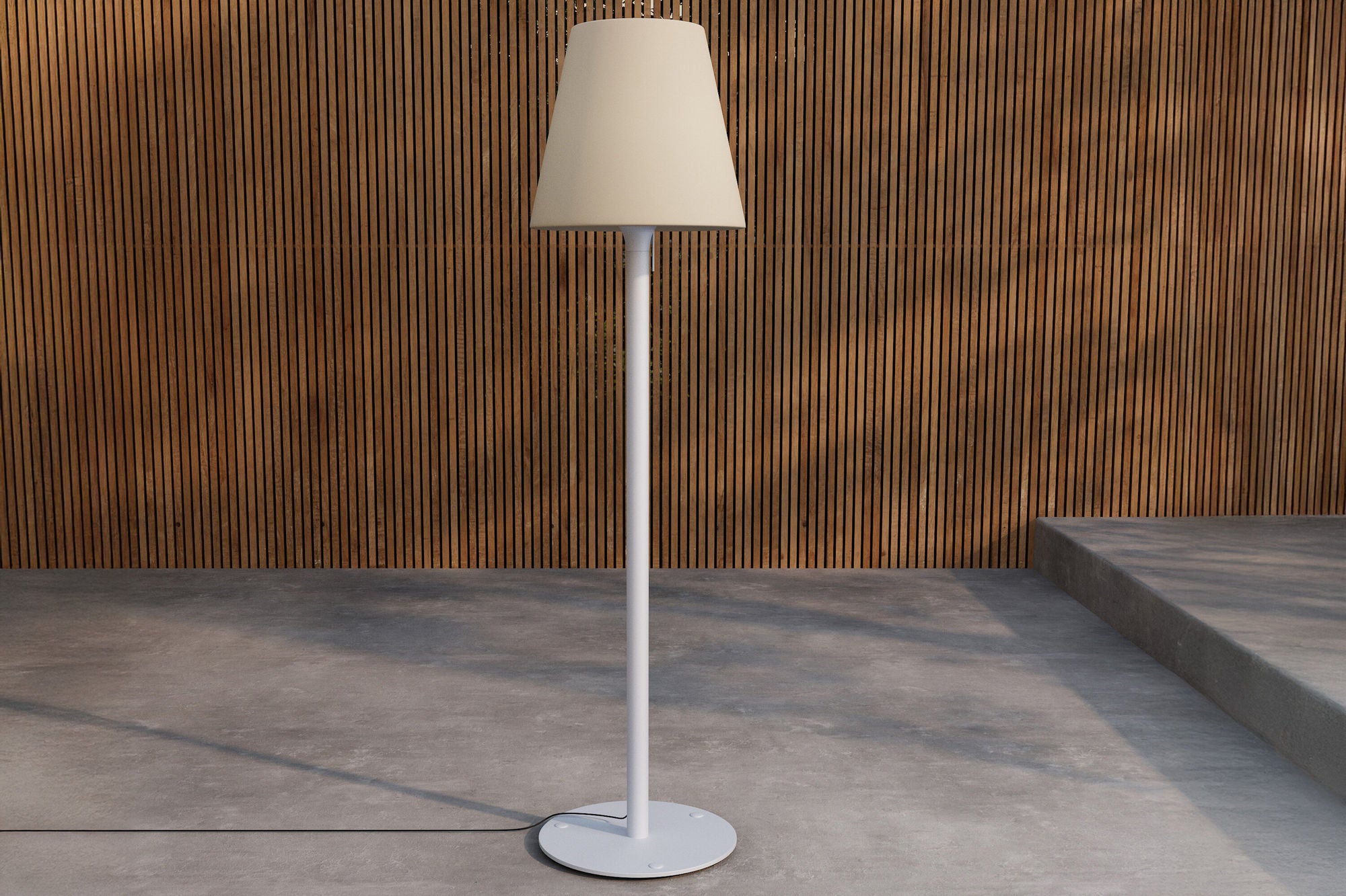 Moris Golvlampa ø50*187cm - Ljusblå / Vit
