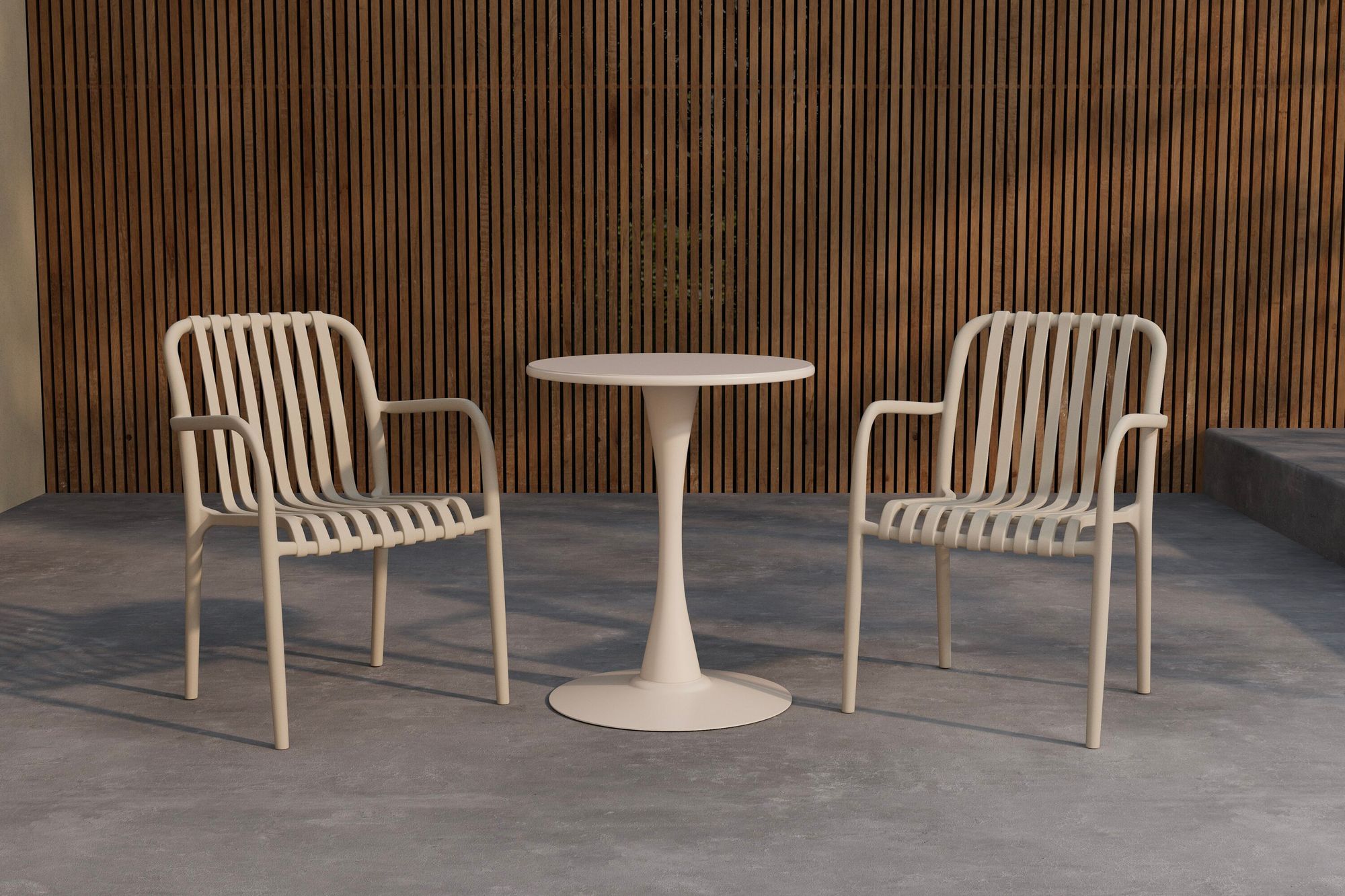 Limnos Cafégrupp ø60x70 cm - Beige / Beige