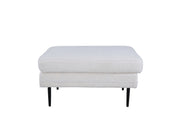 Boom Ottoman - Svart / Vit Teddy