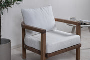 Erica Single Stol- Akacia wire brushed/off Vit Dyna