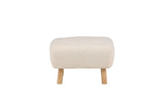 Salina Ottoman/Puff - Vit Wash / Vit Bouclé