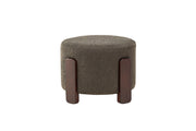Coffey Ottoman/Puff - Mörk Brun / Coffee/Grå Bouclé
