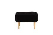 Salina Ottoman/Puff - Oaklook / Svart Fleece