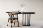 Hamneskär Dining Table - Black / Wood