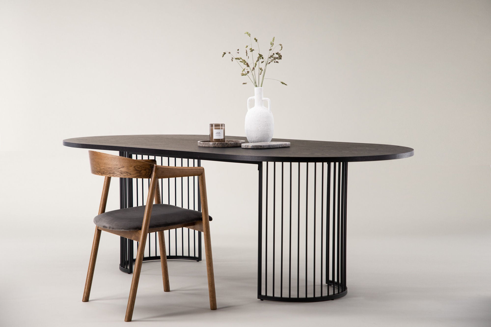 Hamneskär Dining Table - Black / Wood