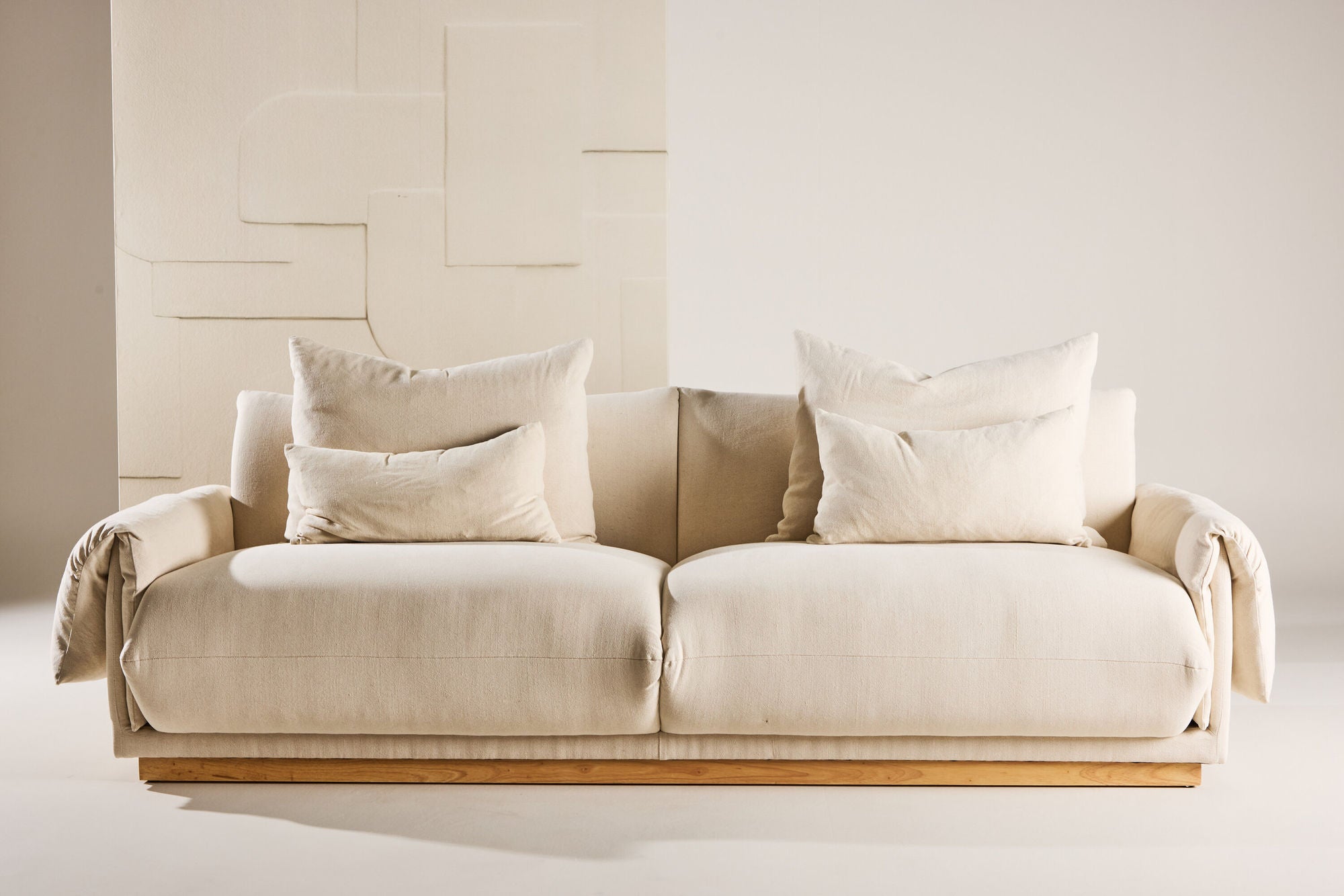 Mollösund 3-seat Sofa - Beige Linen /