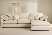Amalfi Corner Sofa - Beige Fabric /