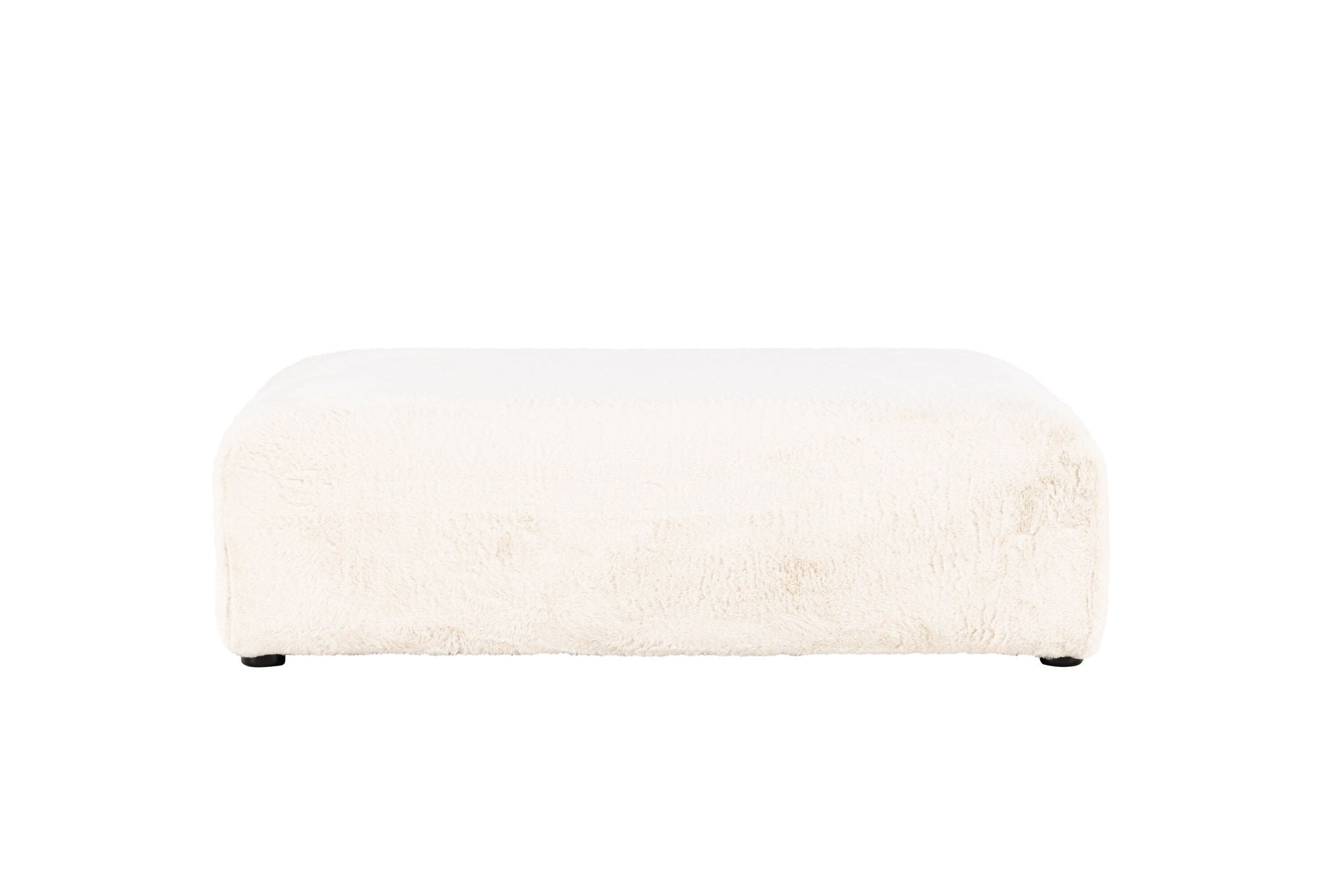 Davie Puff 100*100 - Beige Faux fur /