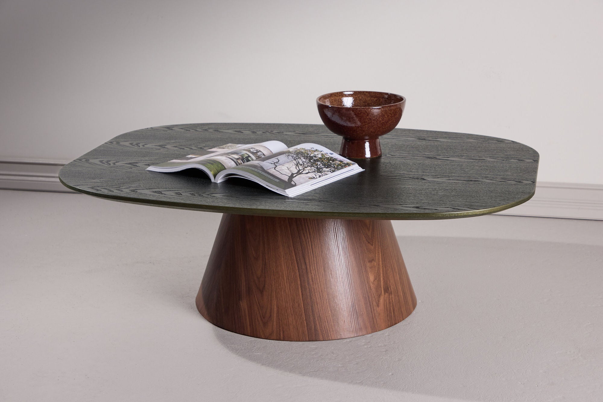 Lanzo Soffbord 120x92,5x39 cm - MDF med 3D-papper / Mockaben / Grön Topp