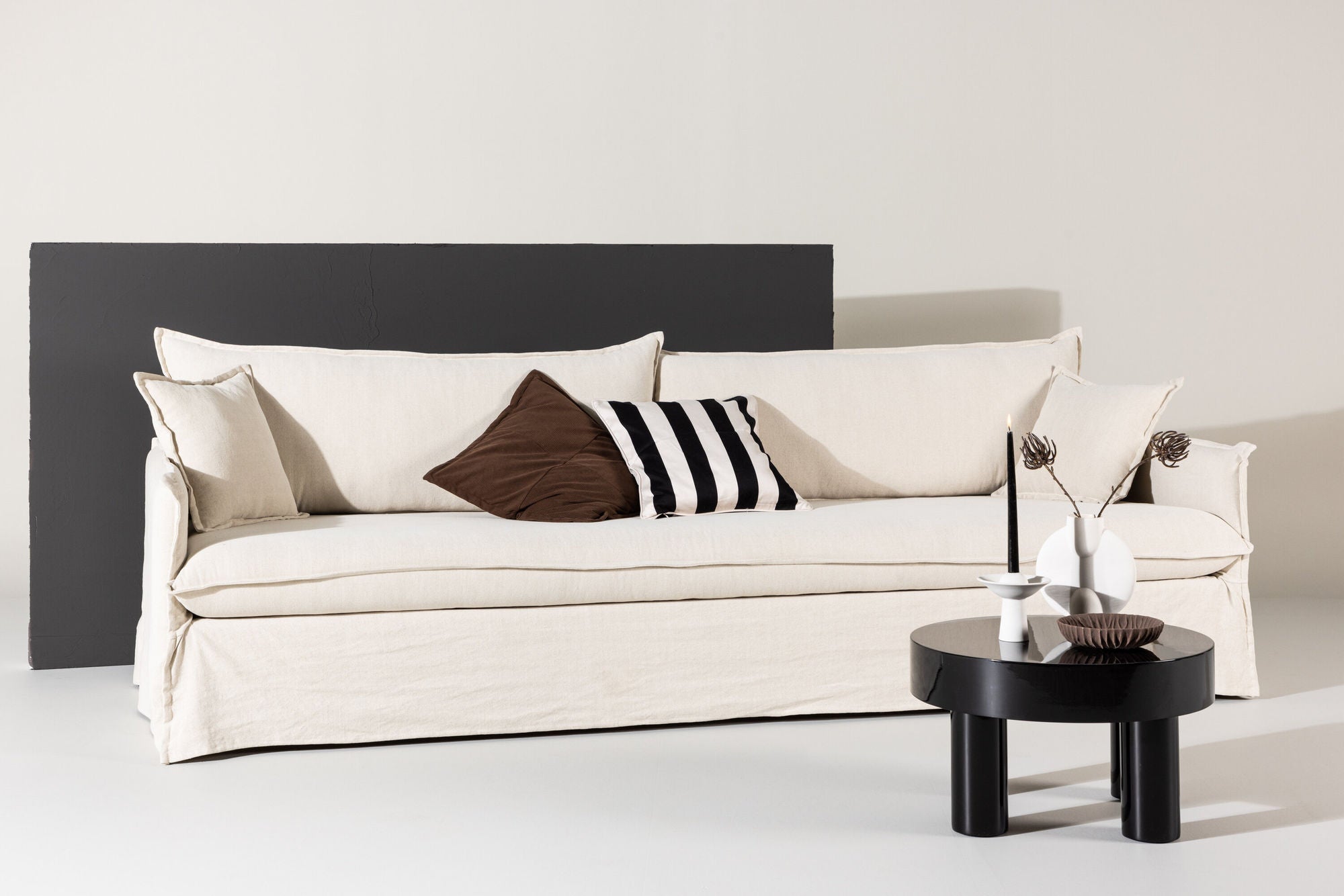 Nova 4-sits soffa - Beige Linne