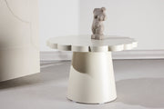 Krull Soffbord φ70x45 cm - MDF Beige