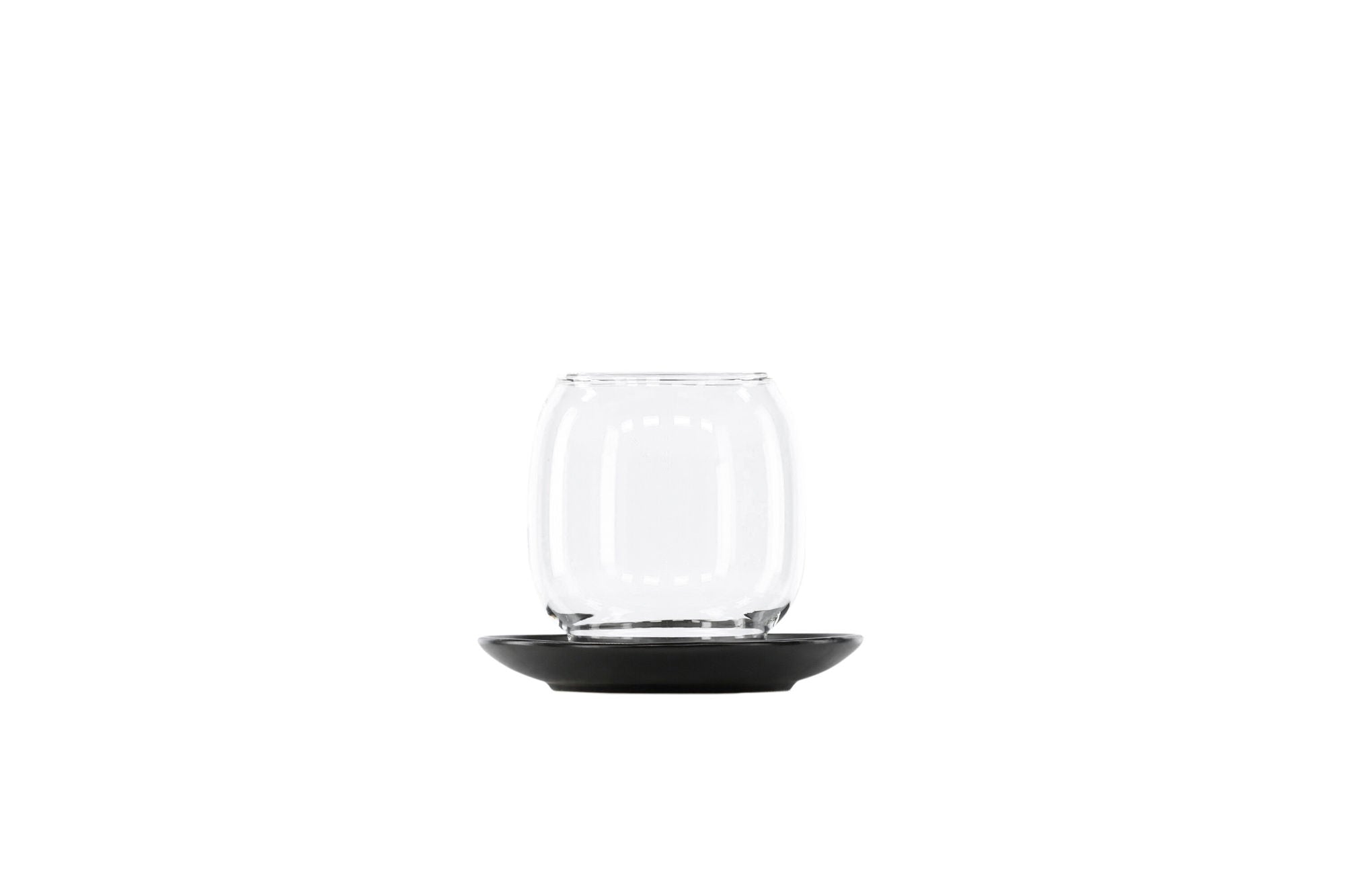 Archy Lykta - Matte Svart/Klar Glas - 12*H10cm