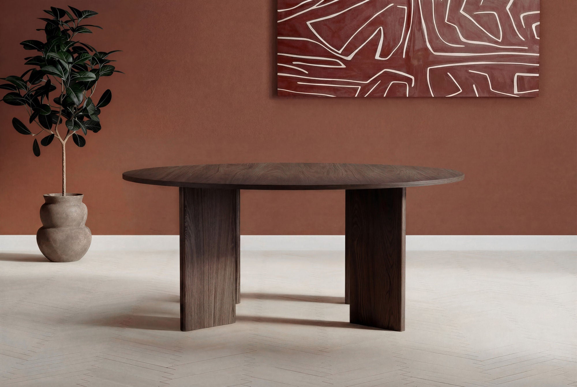 Graos Runt Matbord - Mocca / MDF