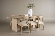 Tyresö Bord 100x220 cm - Whitewash med Ven Stol - Whitewash