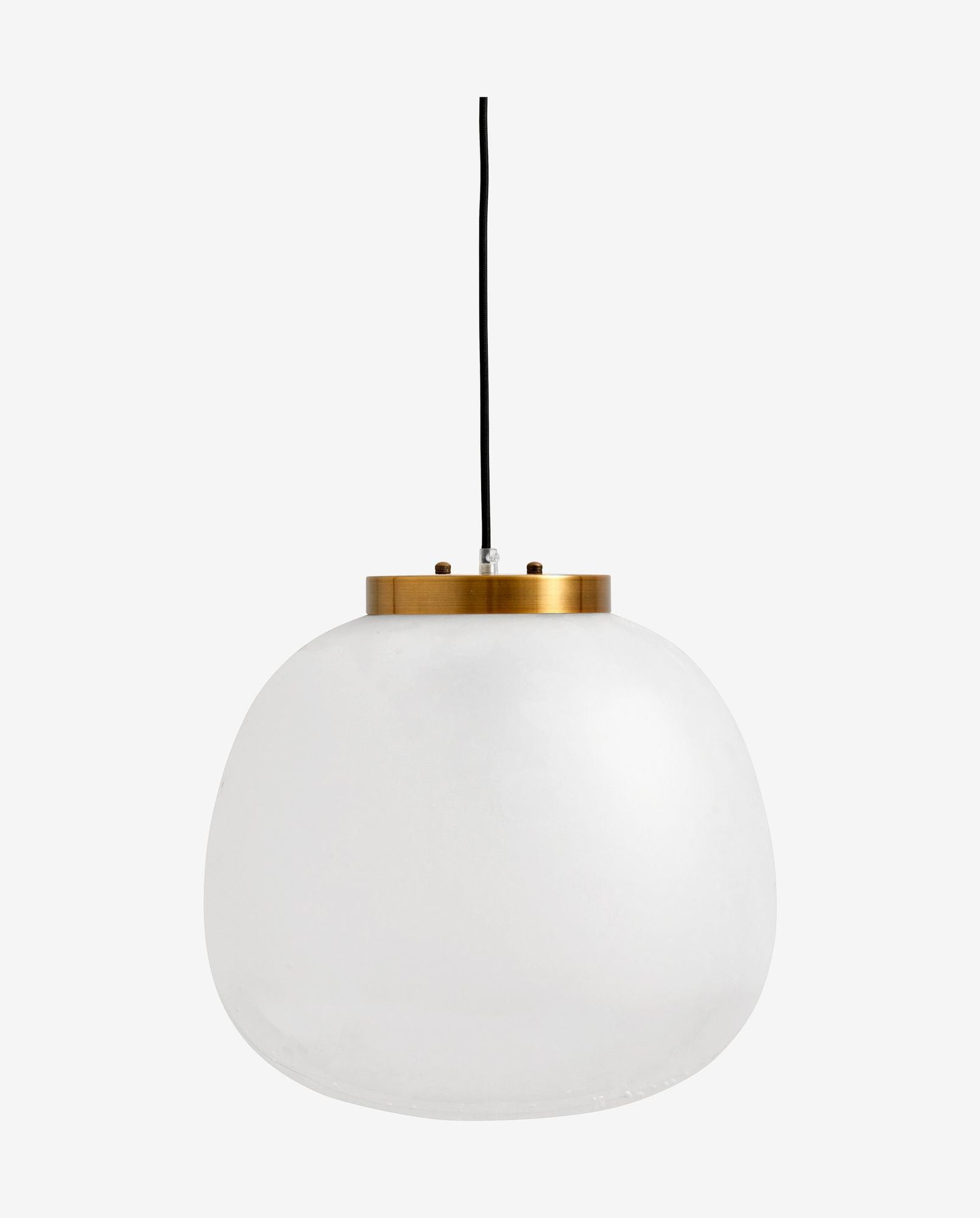 FROST taklampa L, med guldfinish - vit