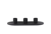 Dian Ljusstake - Svart - W24*H4cm