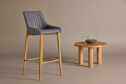 Plaza - Bar Pall 2-pack - Oak/Mörk Grå