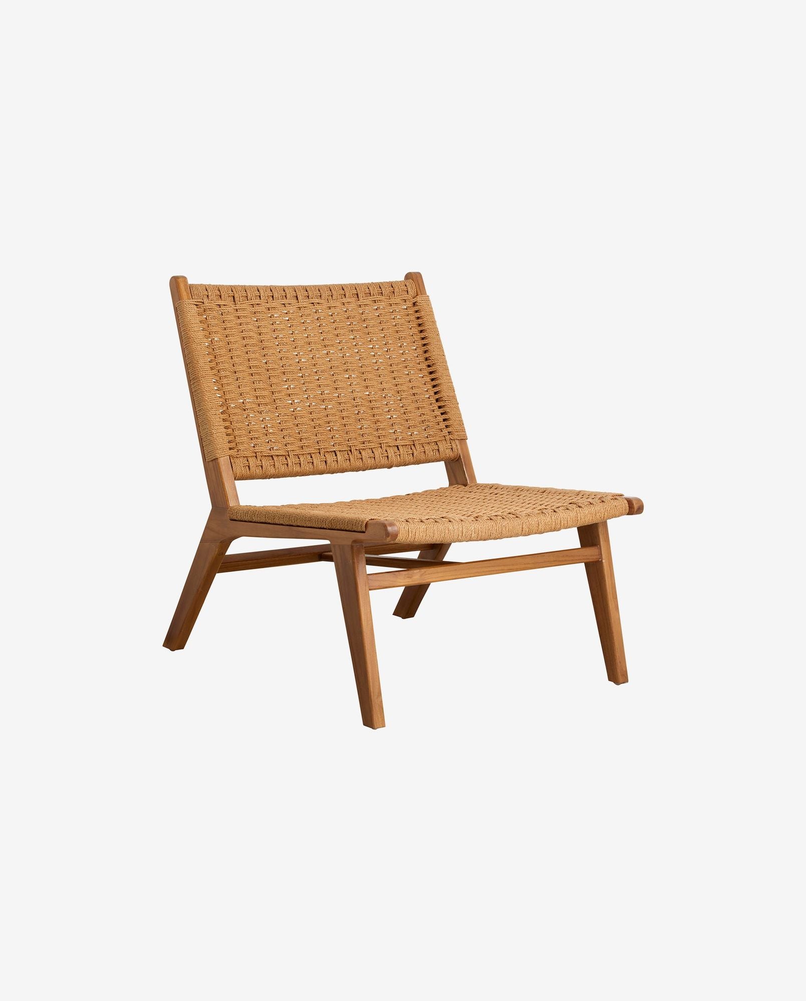 CLUB loungestol, teak/väv
