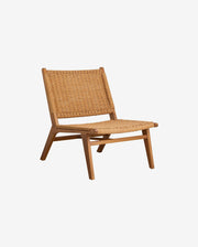 CLUB loungestol, teak/väv
