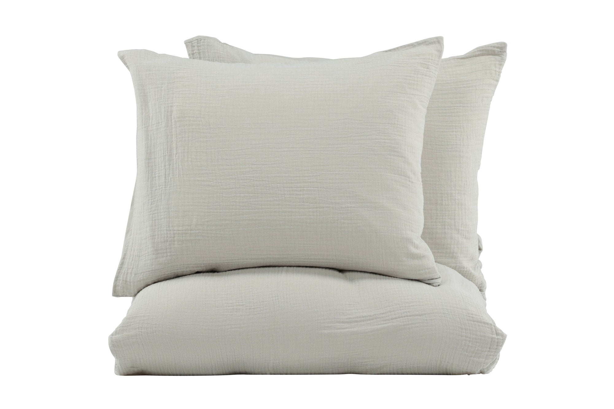 Mila Bed Set Bomull gauze - Ljus Grå