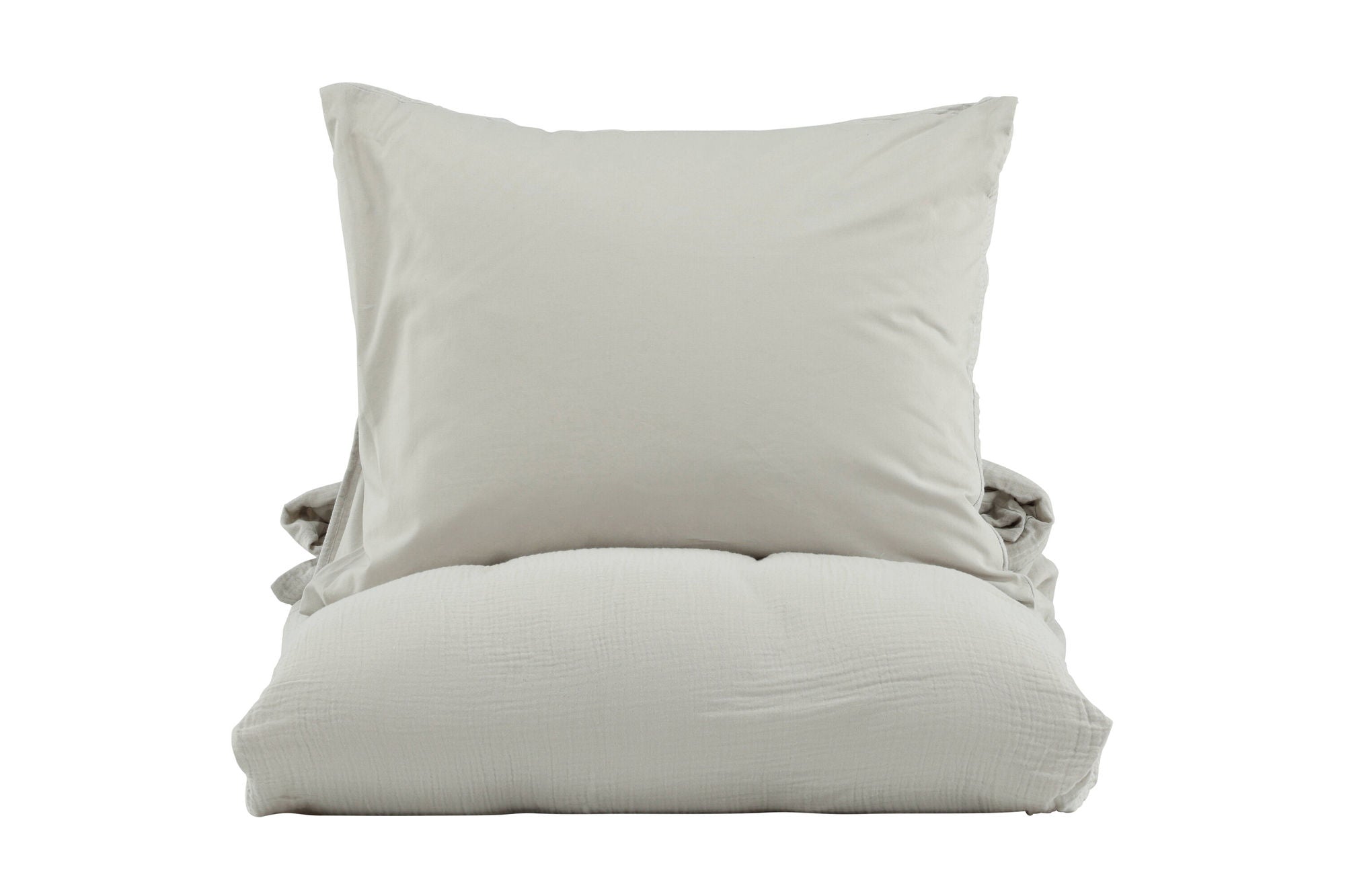 Mila Bed Set Bomull gauze - Ljus Grå
