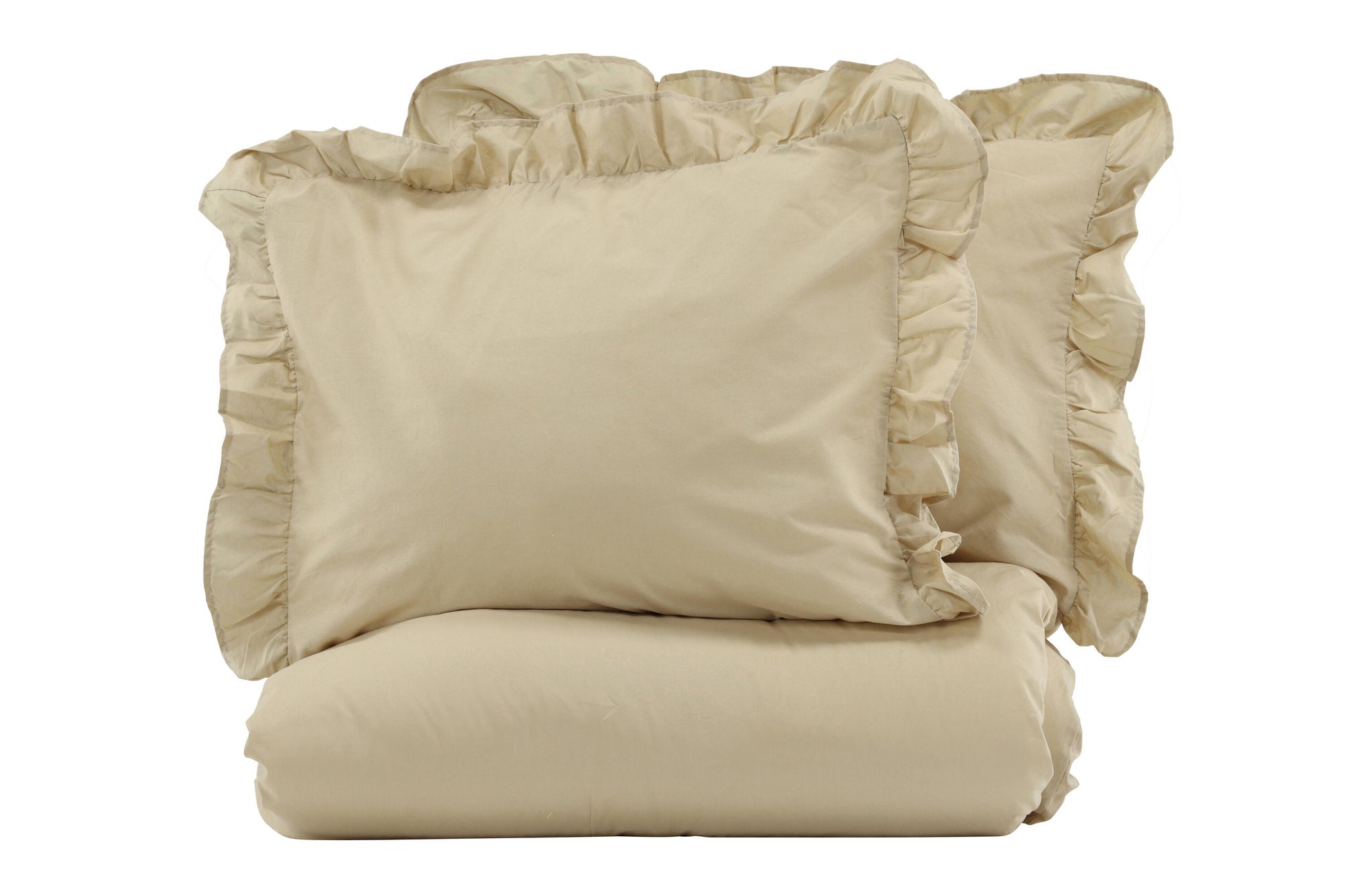 Levi Bed Set Bomull w ruffle - Ljusgu