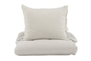 Jenna Bed Set Linne/Bomull - Ljus Grå
