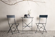 Marseille Foldable Stål bistro Set  - Mörk Grå