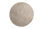 Melle Mikropolyester - 200*200 - Rund-Elfenbensbeige
