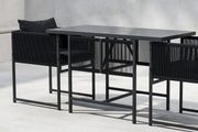 Noto Balcony Set - Svart / Svart