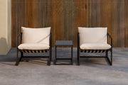 Messina Loungegrupp - Svart/Beige
