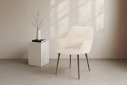 Tomorrow Matstol 2-pack - Mocka / Beige Linne
