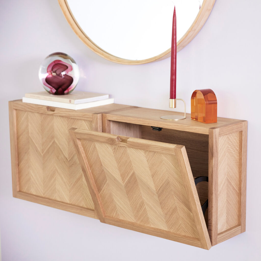Herringbone skoskåp