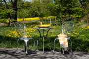 Nandin Cafetset - Silver / 2 chairs + Bord Runt