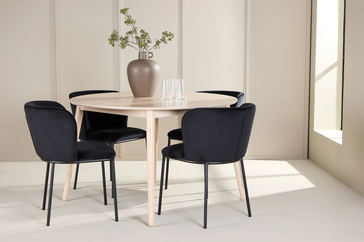 Flora Bord - med 4 Edina Stol