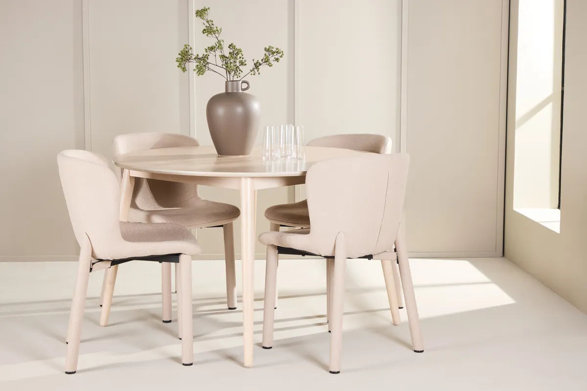 Flora Bord - med 4 Astoria Stol