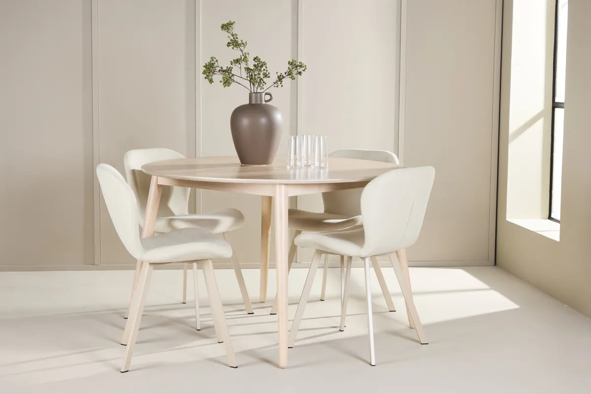 Flora Bord - med 4 Lilja Stol