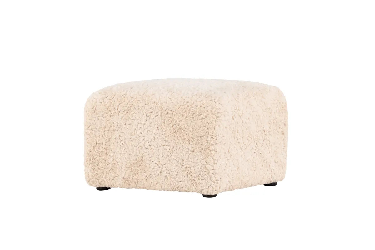 Frankie Pouf - Beige Faux fur / FSC 100%