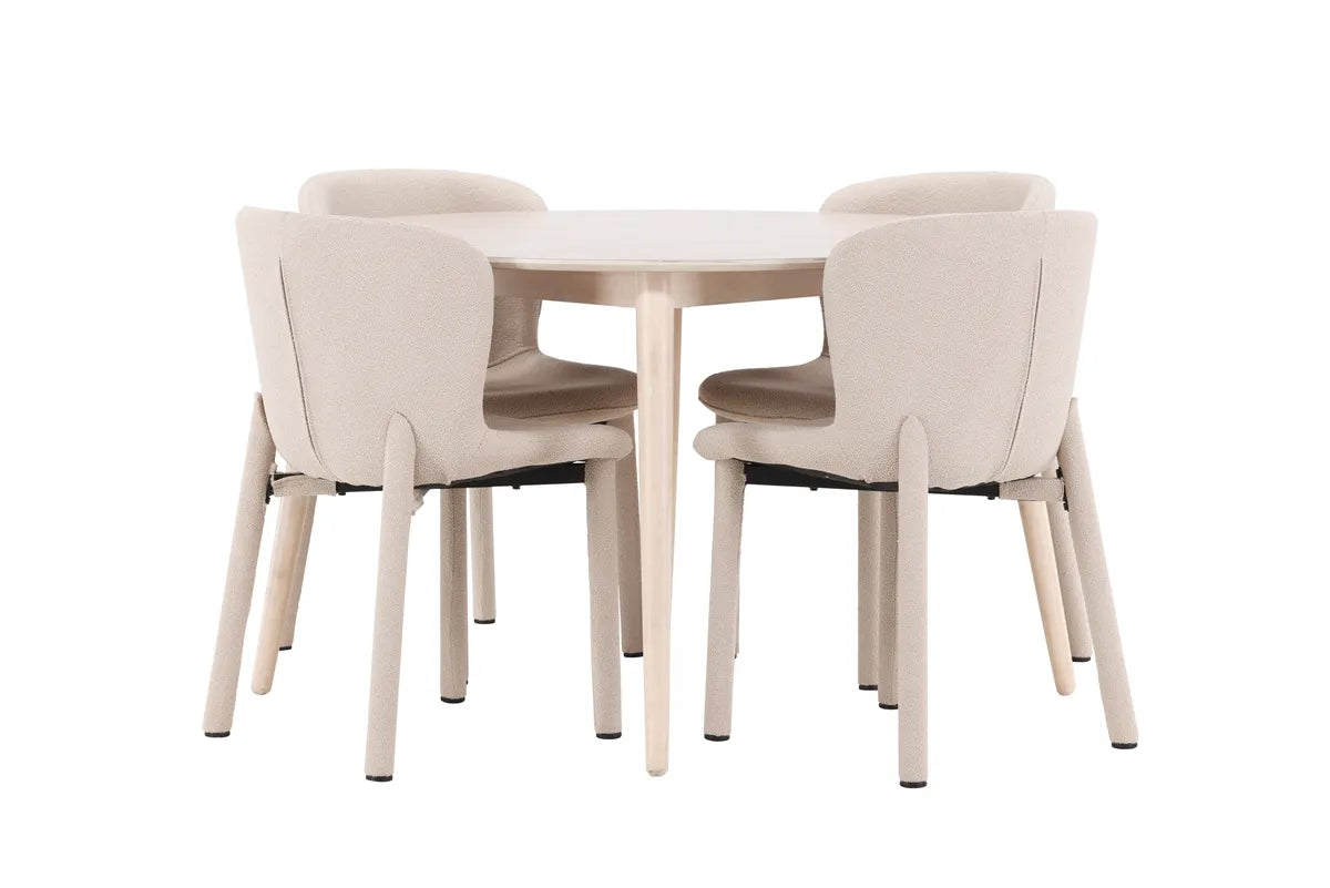 Flora Bord - med 4 Astoria Stol