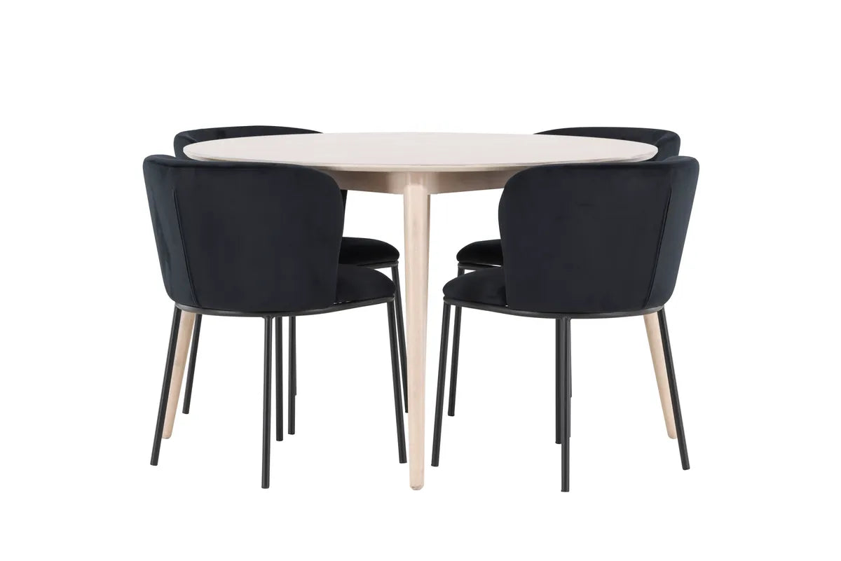 Flora Bord - med 4 Edina Stol