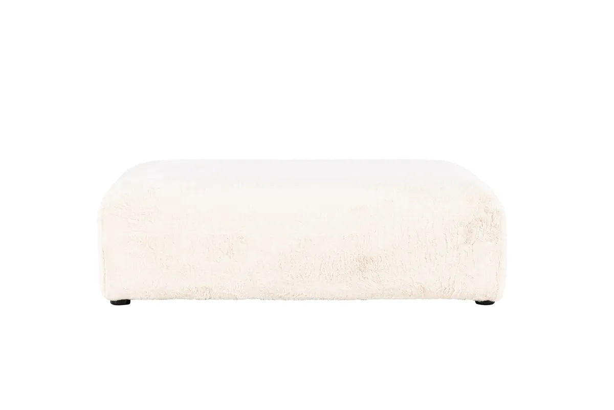 Davie Puff - Beige Faux fur