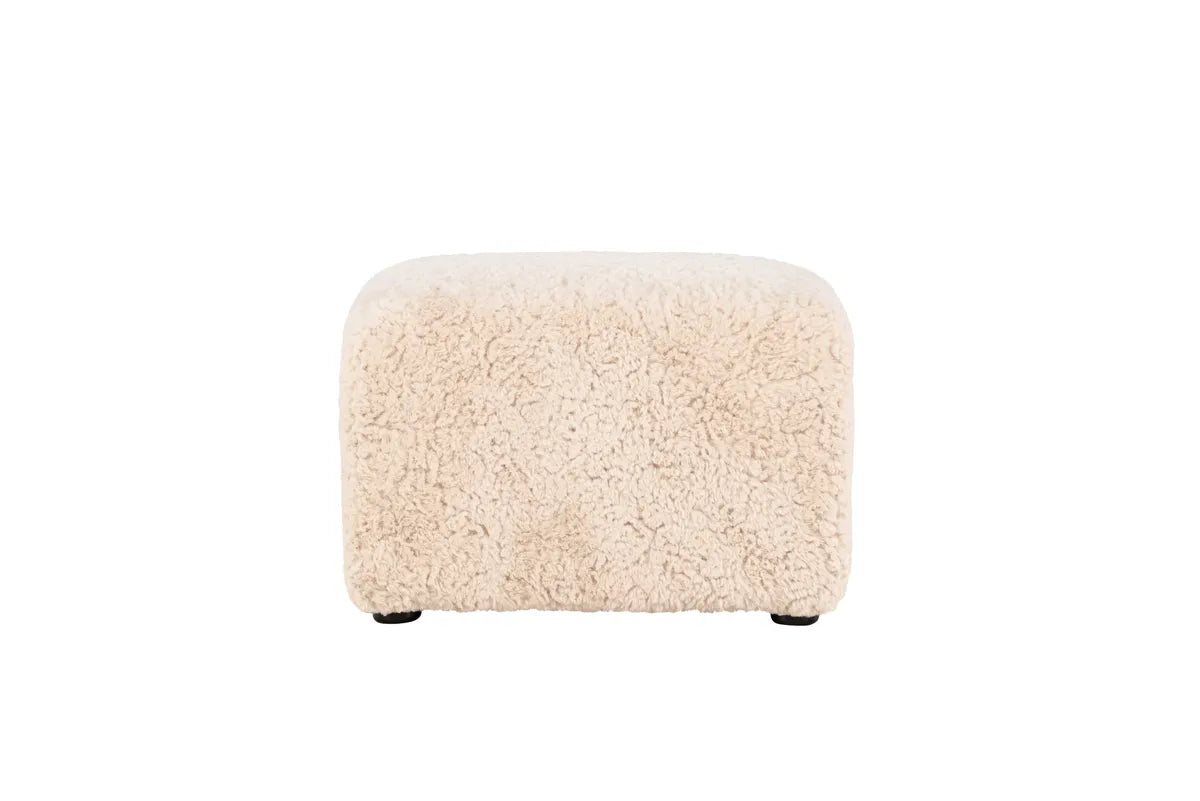 Frankie Pouf - Beige Faux fur / FSC 100%