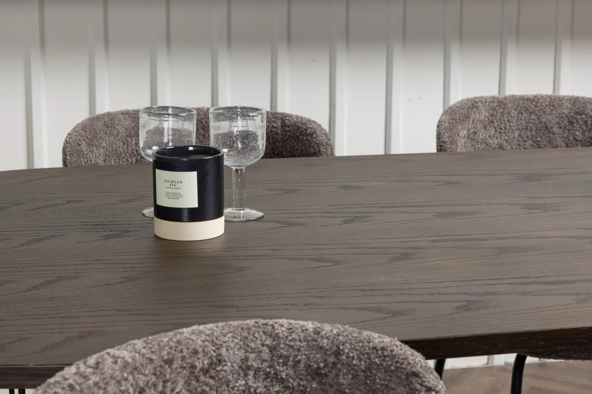 Sten Oval Matbord med Modesto Matstol